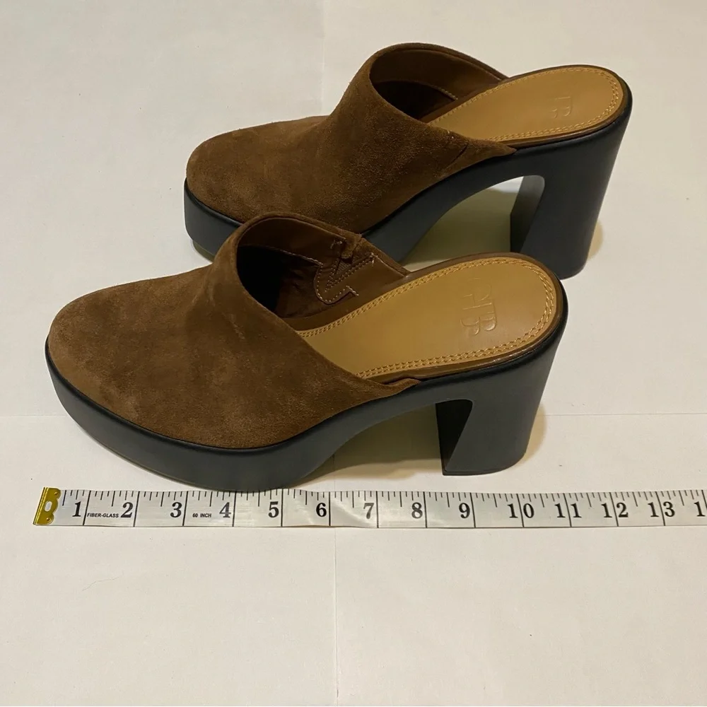 NWOT! Gianni Bini Sued Platform Clog Mules size 8M - Picture 10 of 12